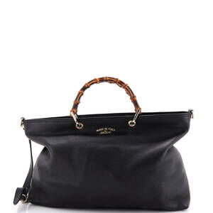 Gucci Bamboo Shopper Tote Leather Large #265002G13B